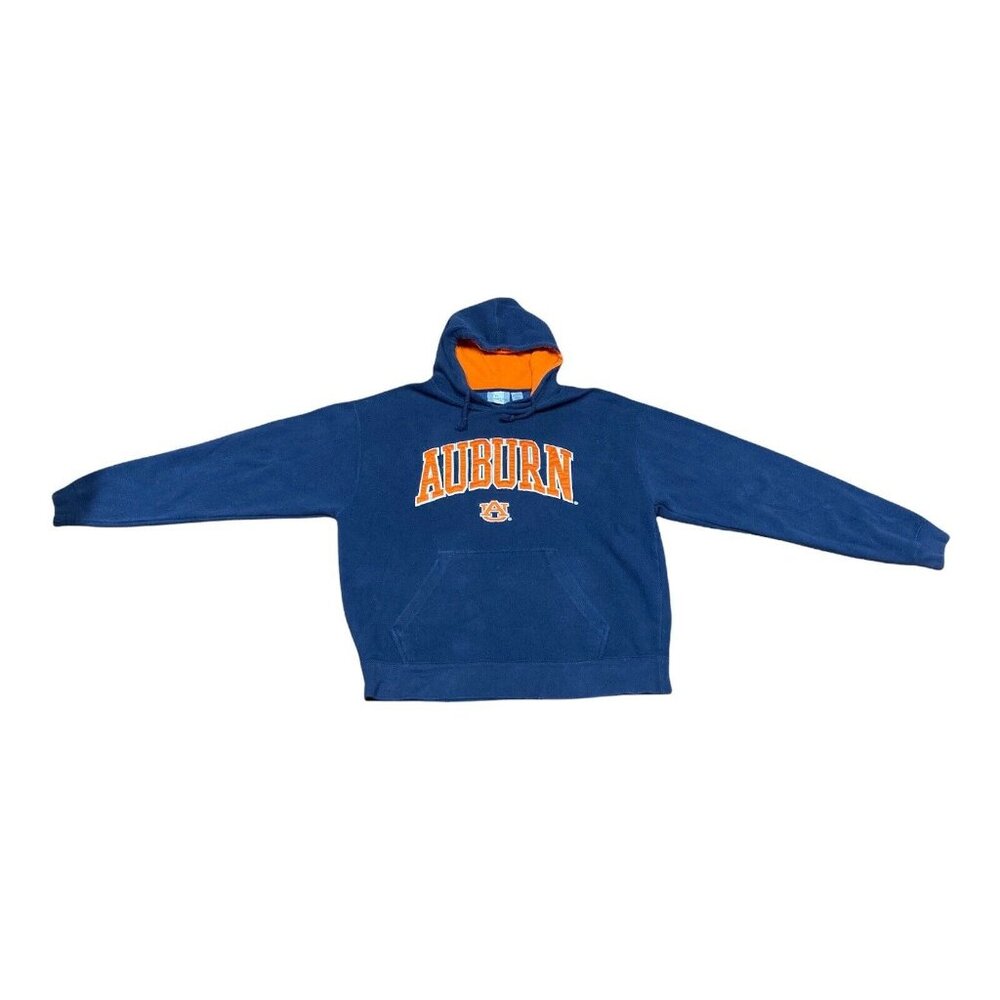 J. America Men's University of Auburn Tigers Pullover Hoodie Sweatshirt pocket L